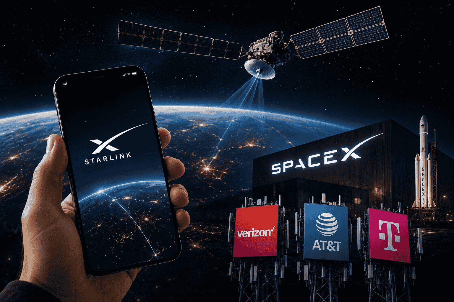 SpaceX Plans Starlink-Branded Mobile Service, Setting Up Direct Challenge to Verizon, AT&T and T-Mobile