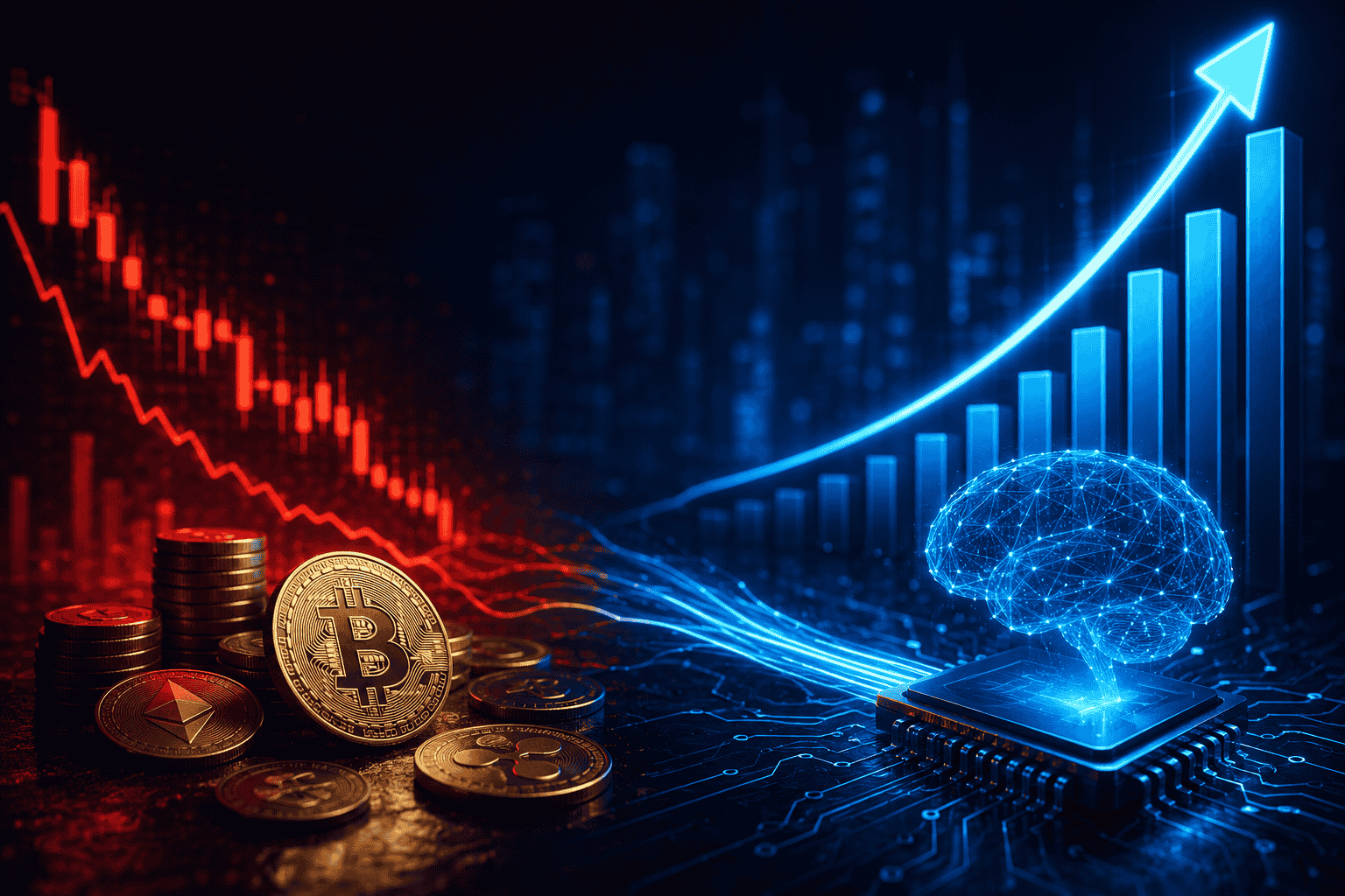AI Stocks Draw Capital Away From Crypto as Bitcoin ETFs Suffer Record Outflows